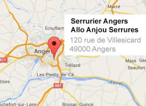 Carte serrurier Angers